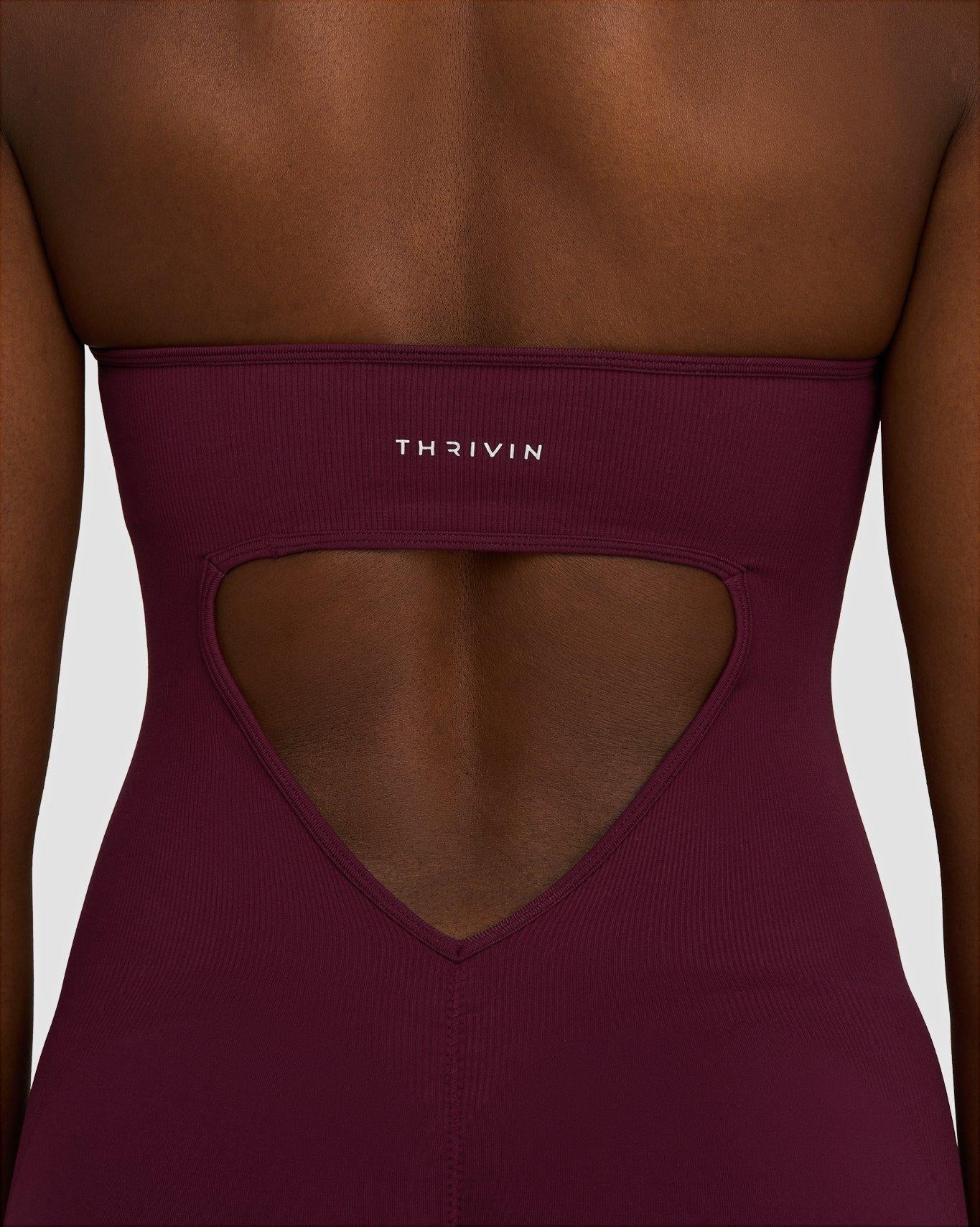 Elevate⢠Sculpting Halterneck All In One | Merlot - Image 4