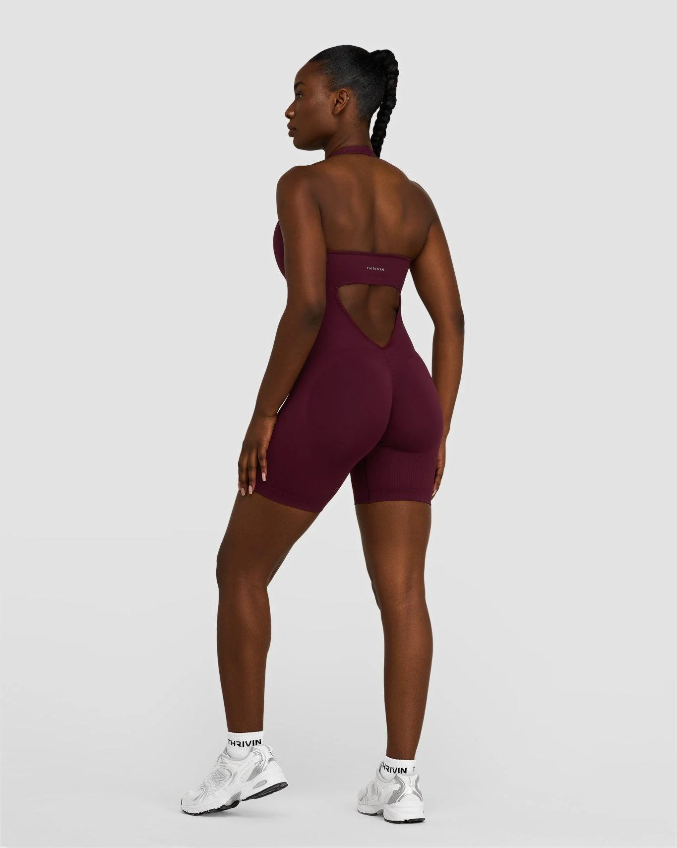 Elevate⢠Sculpting Halterneck All In One | Merlot - Image 7