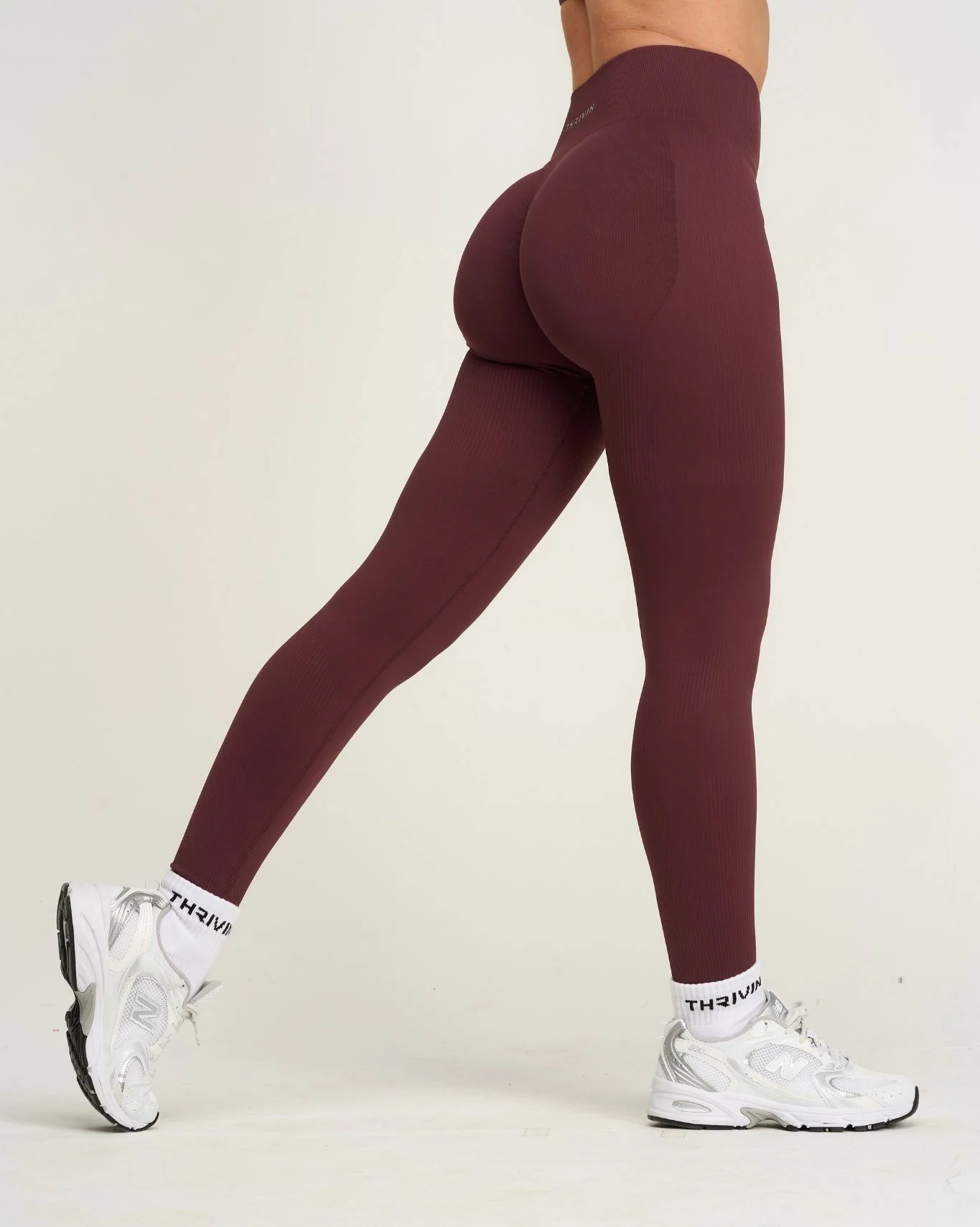 Elevate⢠Sculpting High Waist Scrunch Leggings | Dark Mauve