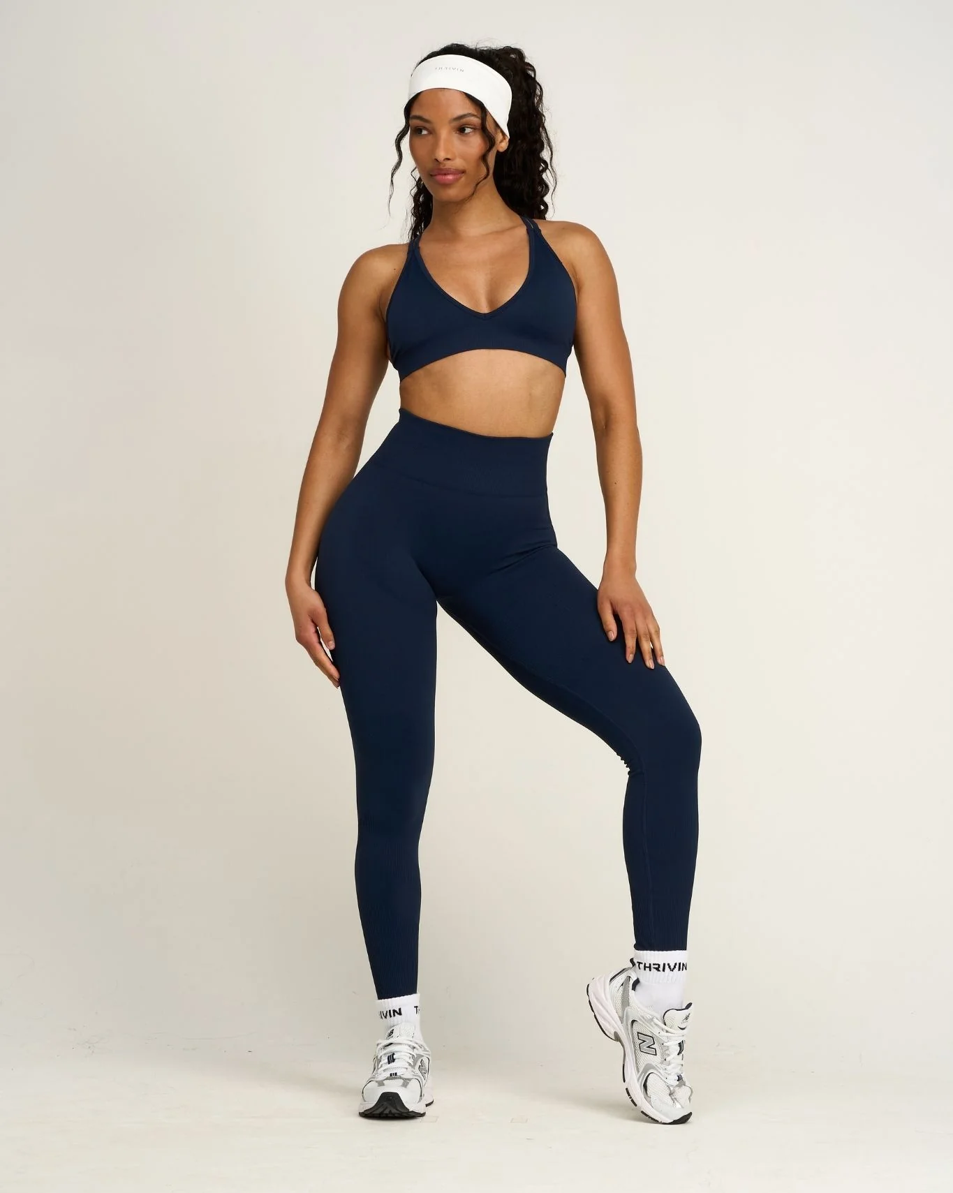 Elevate™ Sculpting High Waist Scrunch Leggings | Midnight Navy - Image 3
