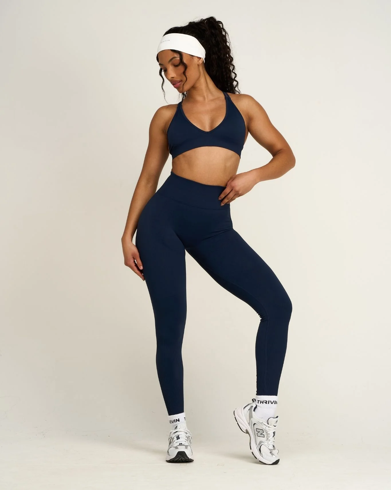 Elevate™ Sculpting High Waist Scrunch Leggings | Midnight Navy - Image 4
