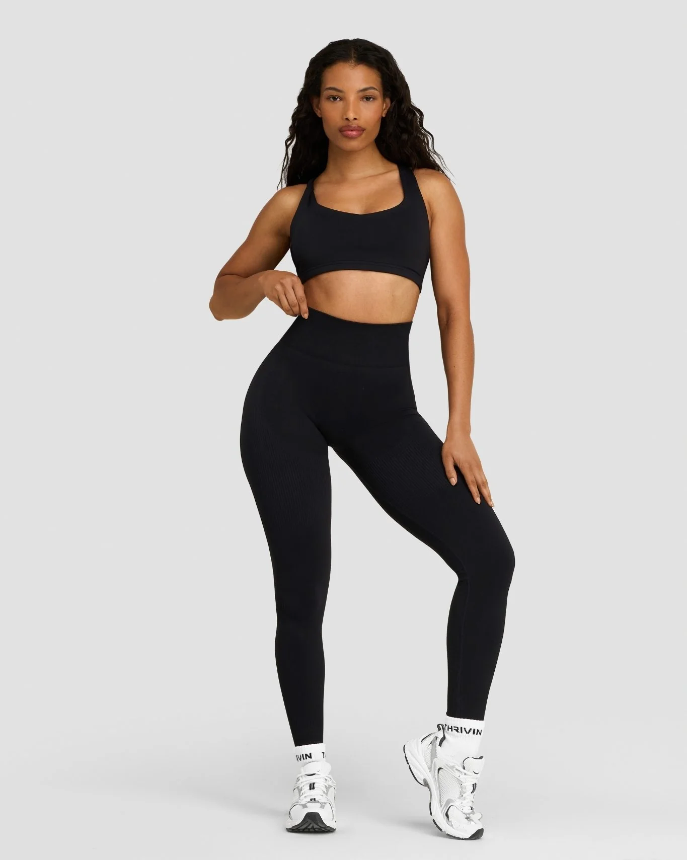 Elevate™ Sculpting High Waist Scrunch Leggings | Night Black - Image 4