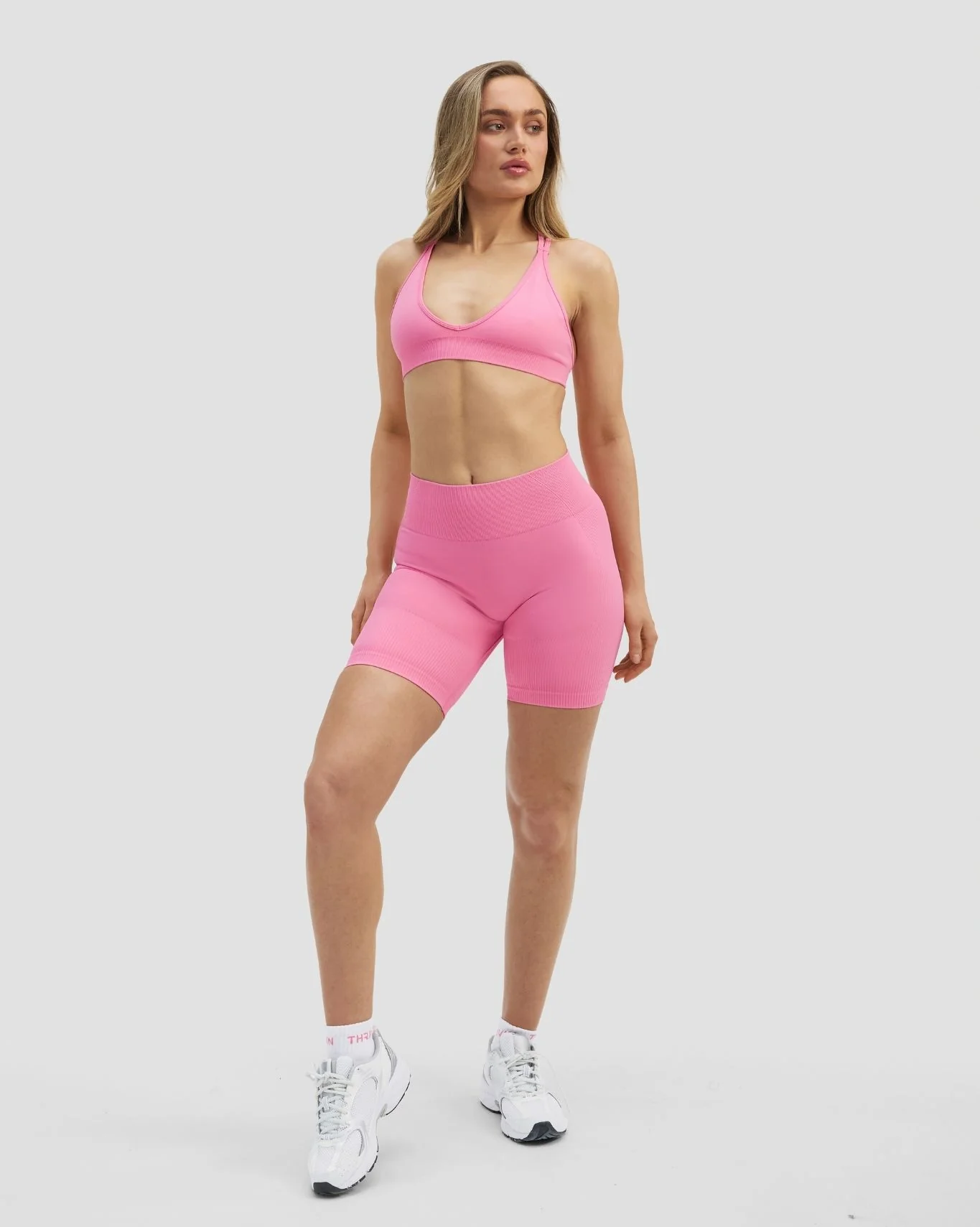Elevate™ Sculpting High Waist Scrunch Shorts | Bubble Pink - Image 4