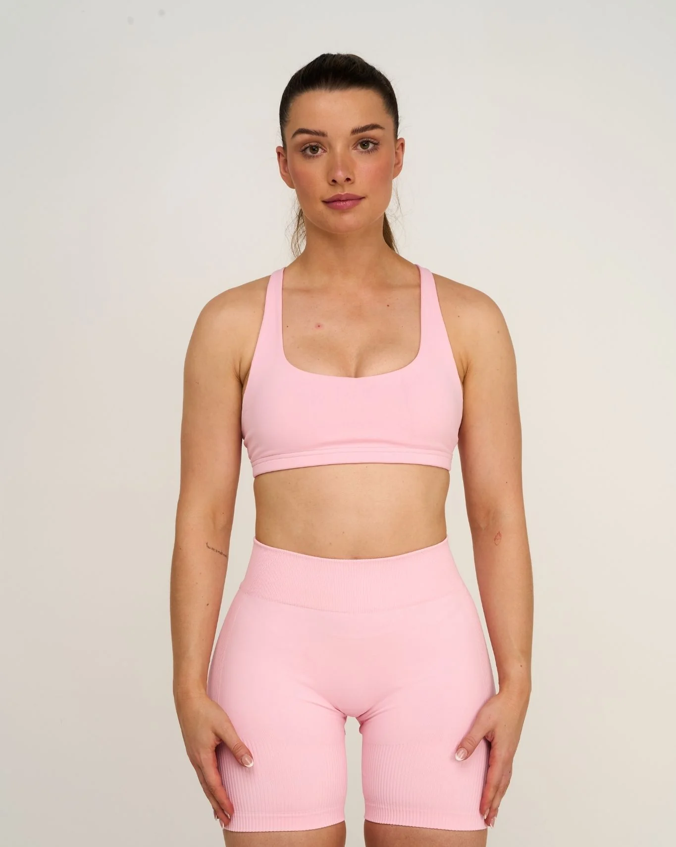 Elevate™ Sculpting Medium Impact Multiway Bra | Cotton Pink - Image 3