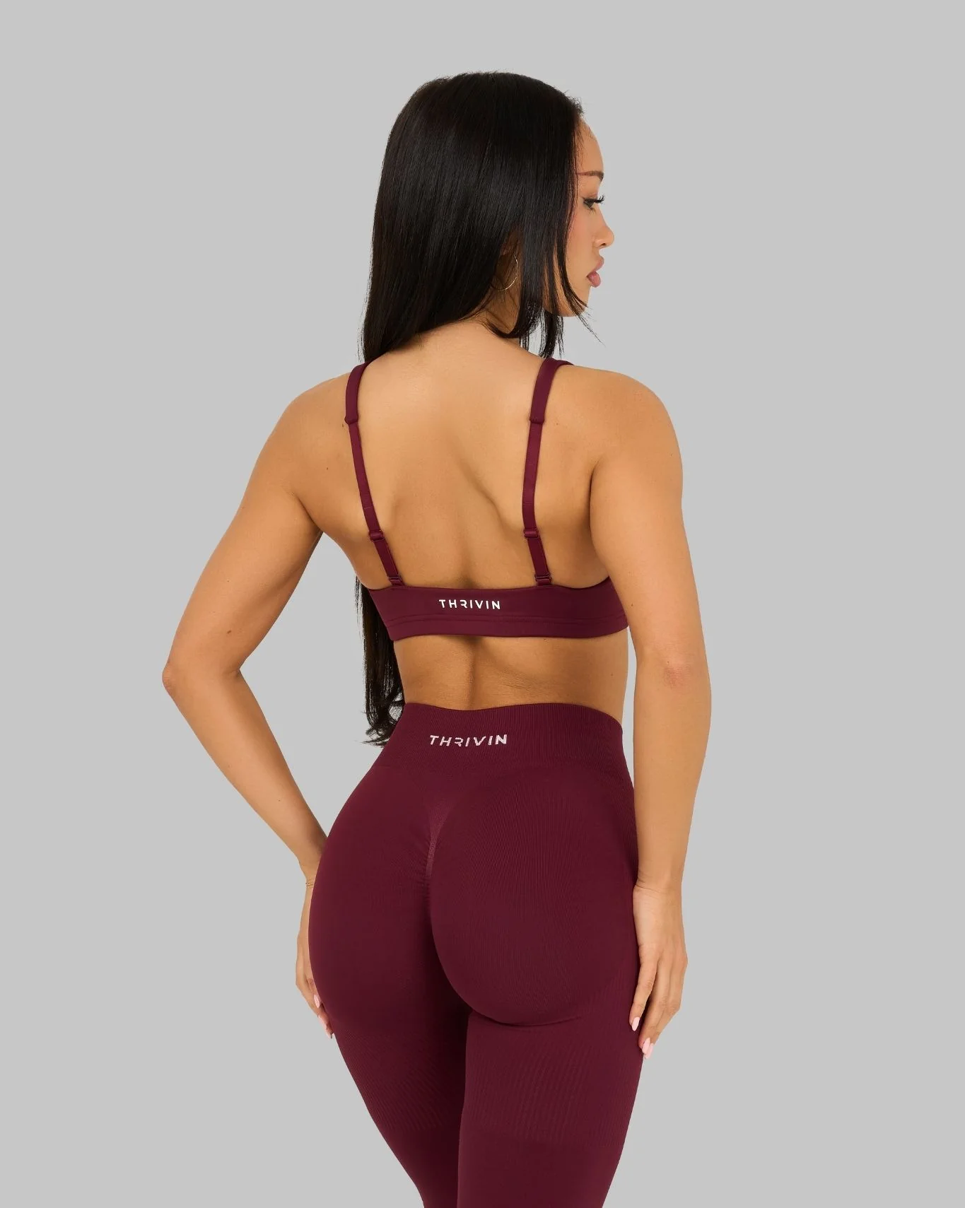 Elevate™ Sculpting Medium Impact Multiway Bra | Cranberry - Image 5