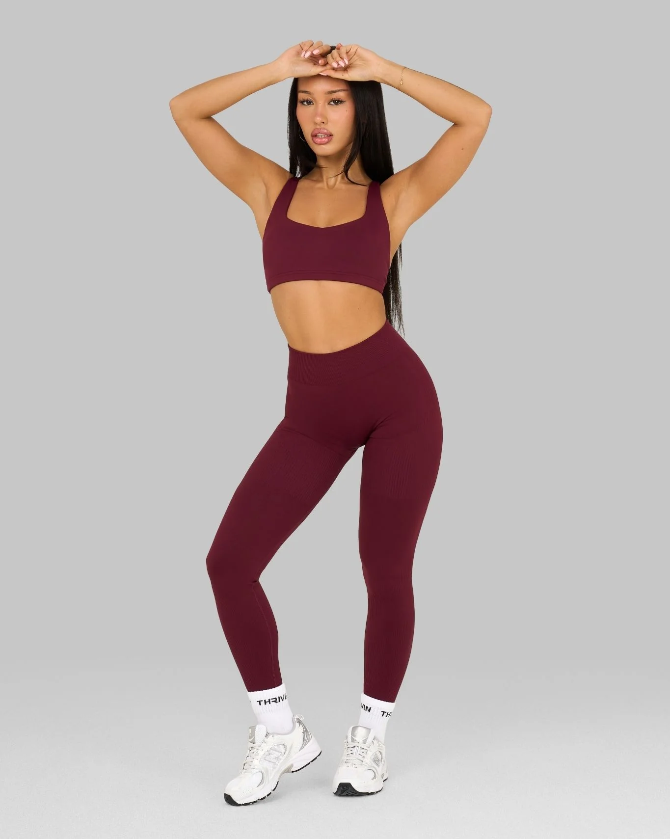 Elevate™ Sculpting Medium Impact Multiway Bra | Cranberry - Image 6