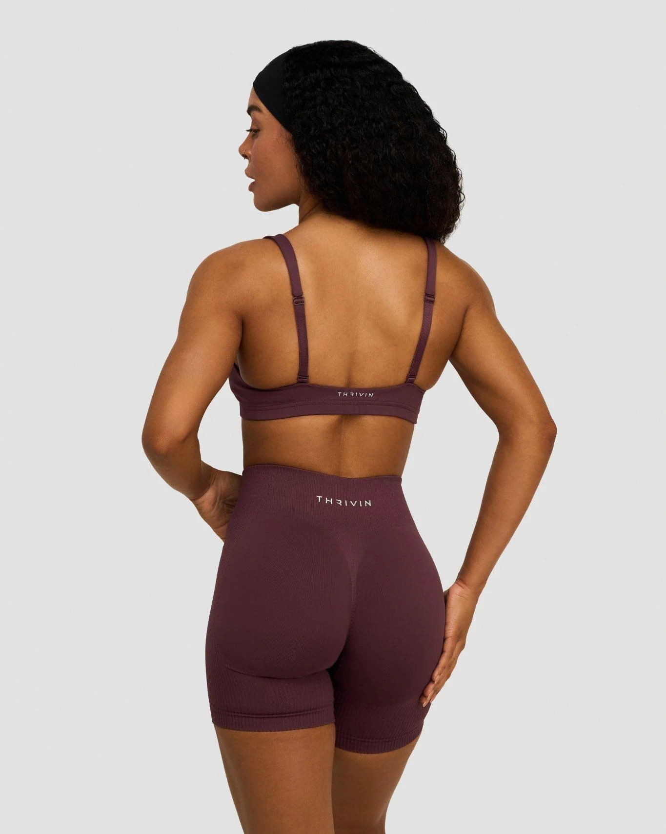 Elevate™ Sculpting Medium Impact Multiway Bra | Dark Mauve - Image 4