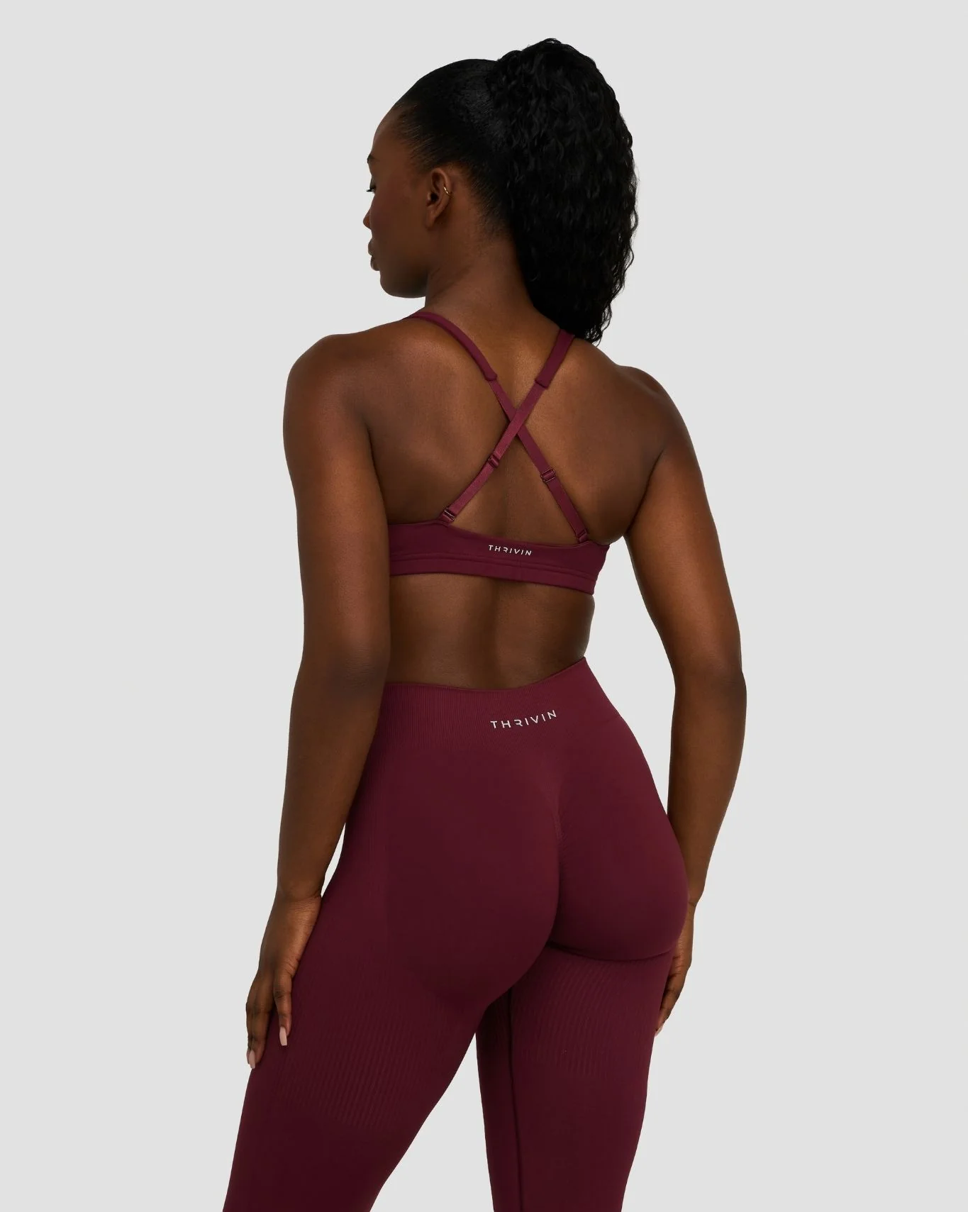 Elevate™ Sculpting Medium Impact Multiway Bra | Merlot - Image 2