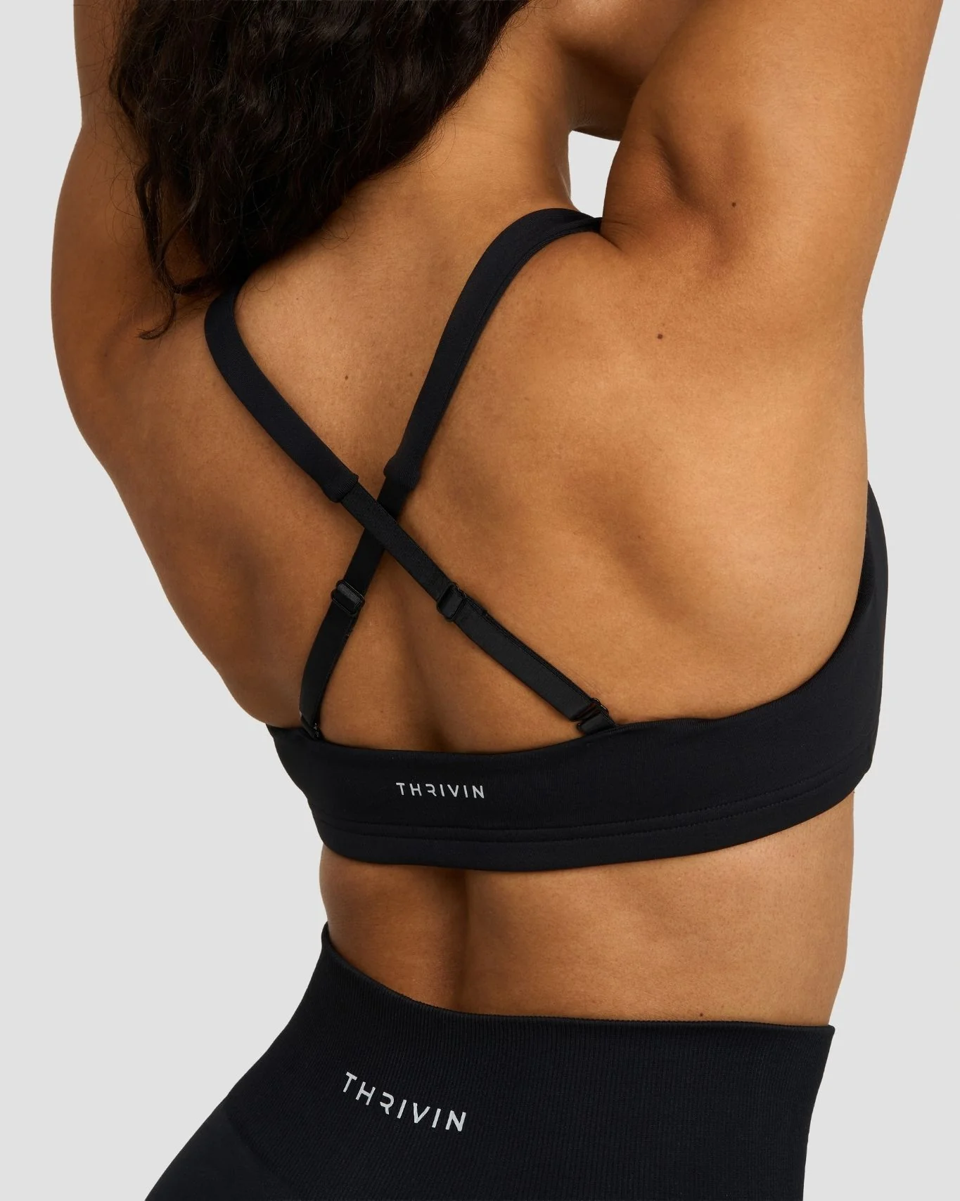 Elevate™ Sculpting Medium Impact Multiway Bra | Night Black - Image 2