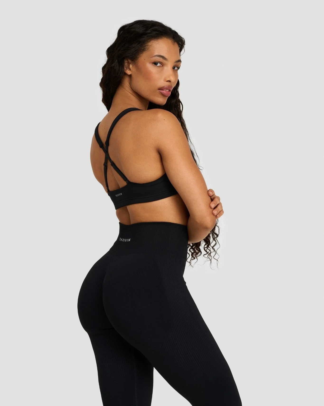 Elevate™ Sculpting Medium Impact Multiway Bra | Night Black - Image 4