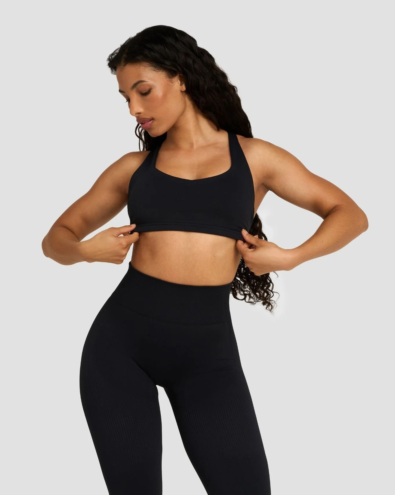 Elevate™ Sculpting Medium Impact Multiway Bra | Night Black - Image 5