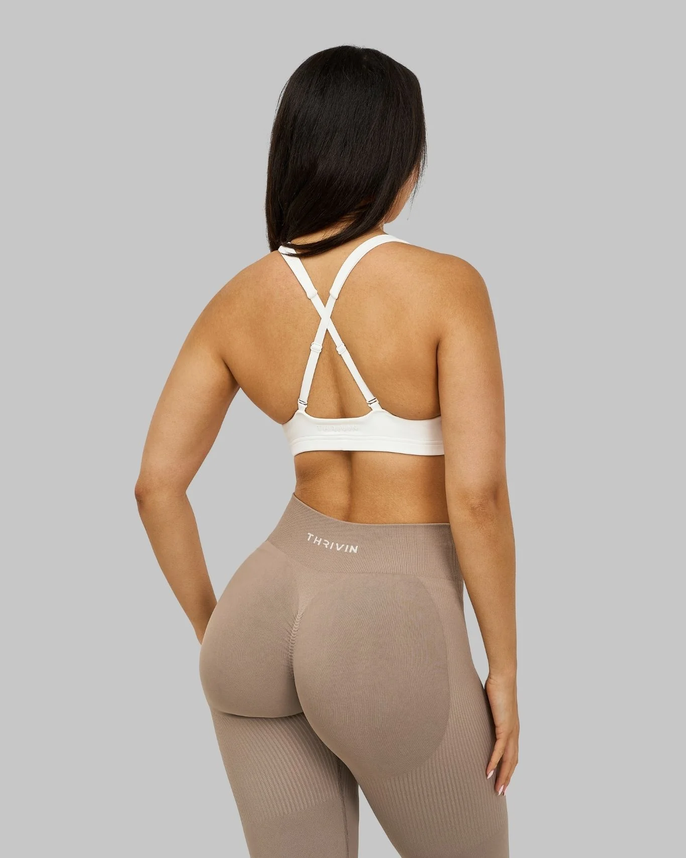Elevate™ Sculpting Medium Impact Multiway Bra | White - Image 2