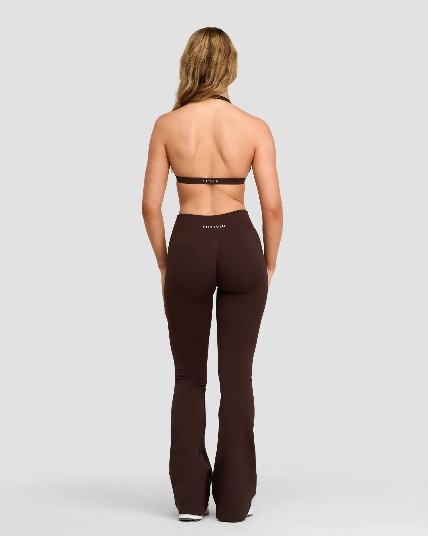 Elevate™ Sculpting Mid V-Waist Scrunch Flare | Coffee - Image 6