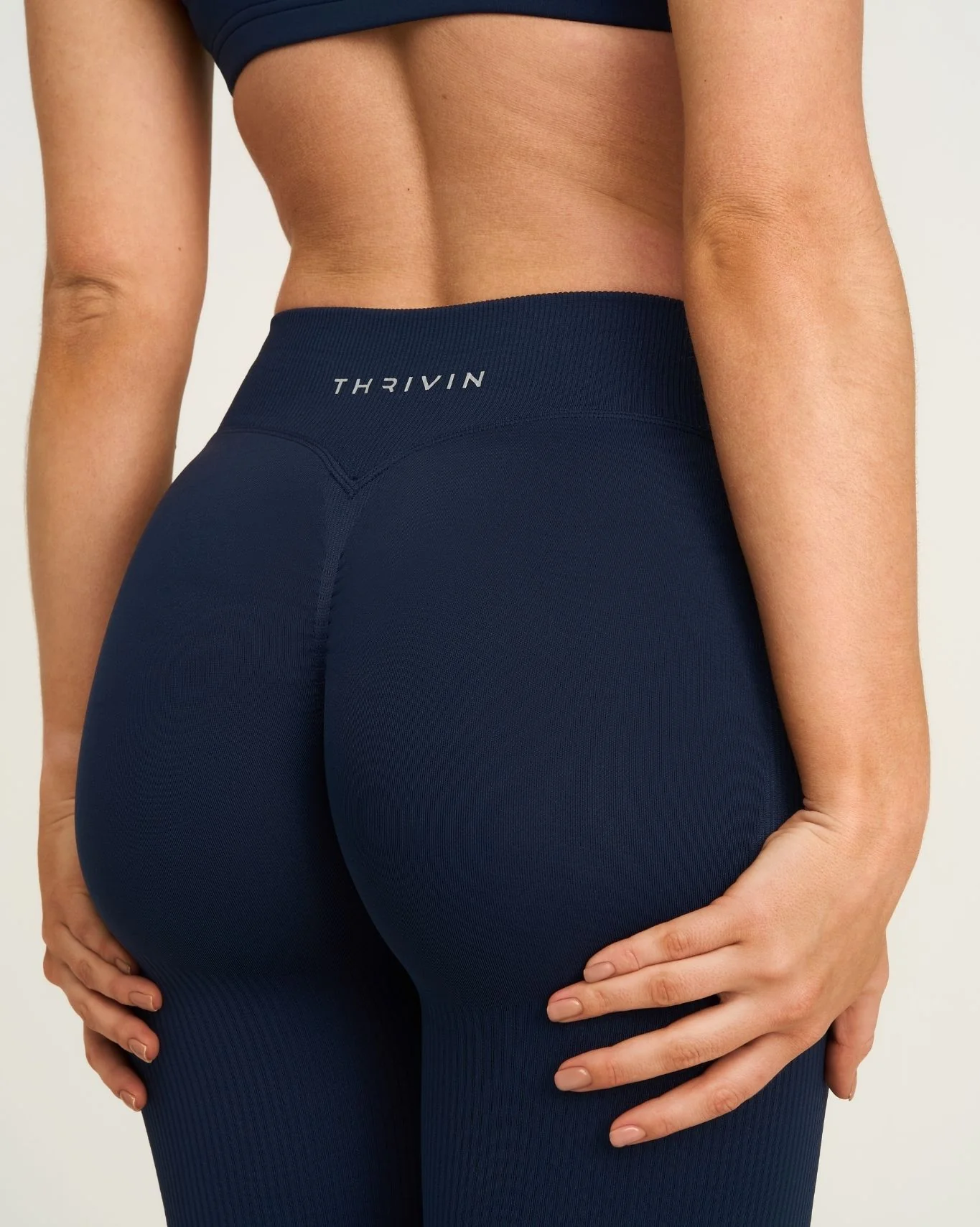 Elevate™ Sculpting Mid V-Waist Scrunch Flare | Midnight Navy - Image 2