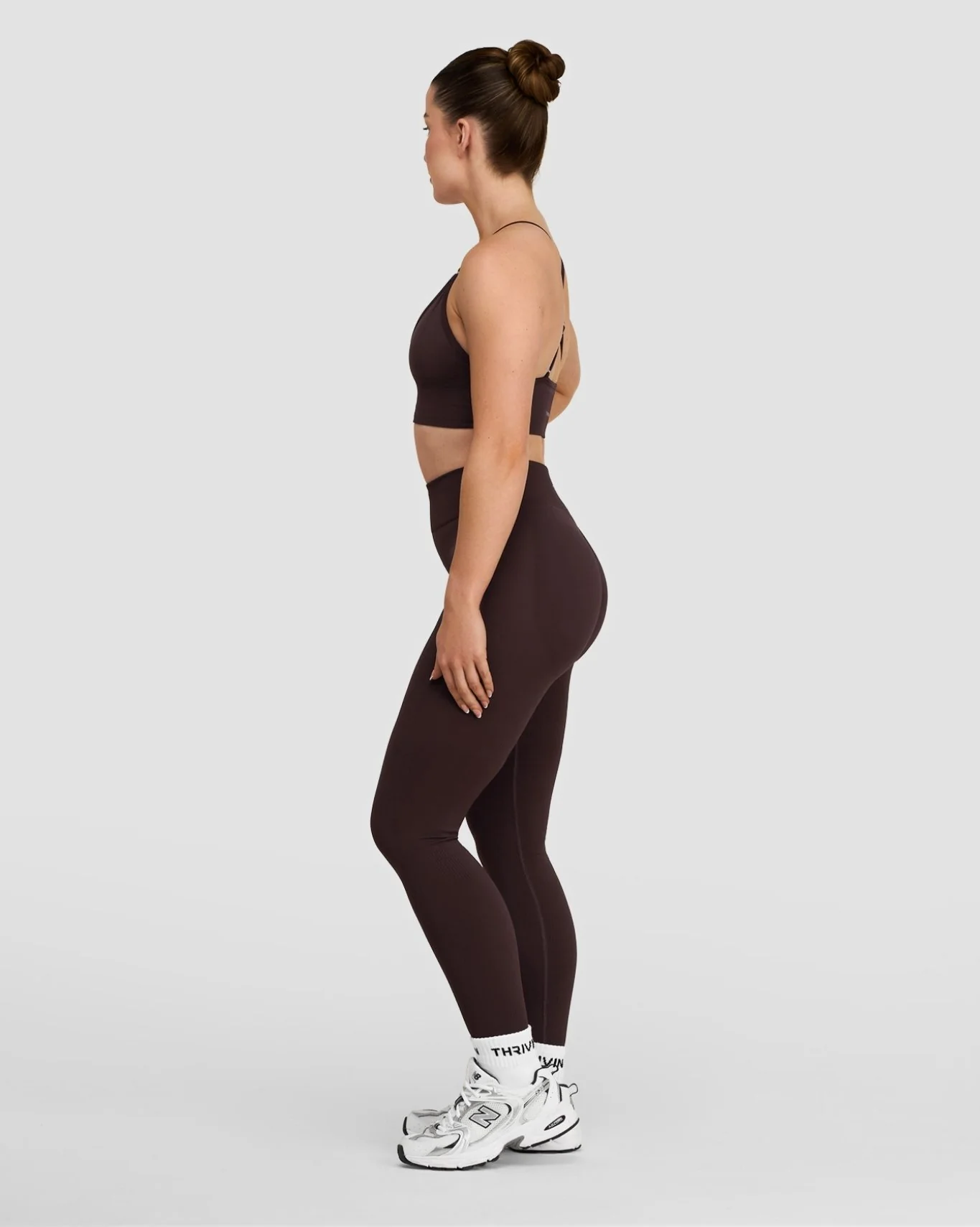 Elevate™ Sculpting Mid Waist Scrunch Leggings | Coffee - Image 4