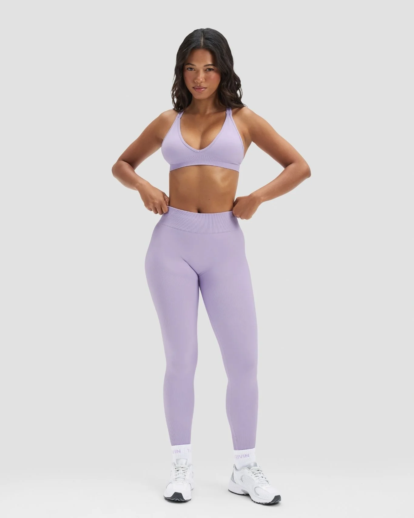 Elevate™ Sculpting Mid Waist Scrunch Leggings | Lilac - Image 3