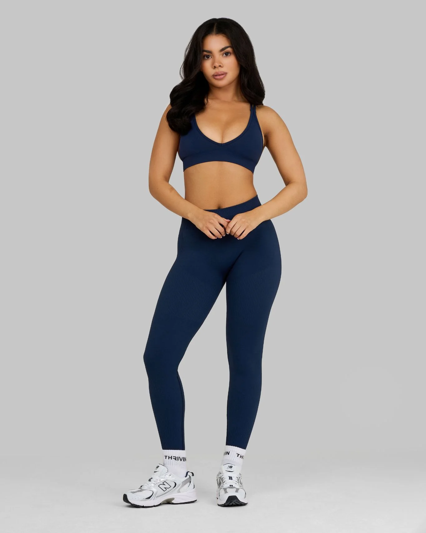 Elevate™ Sculpting Mid Waist Scrunch Leggings | Midnight Navy - Image 5