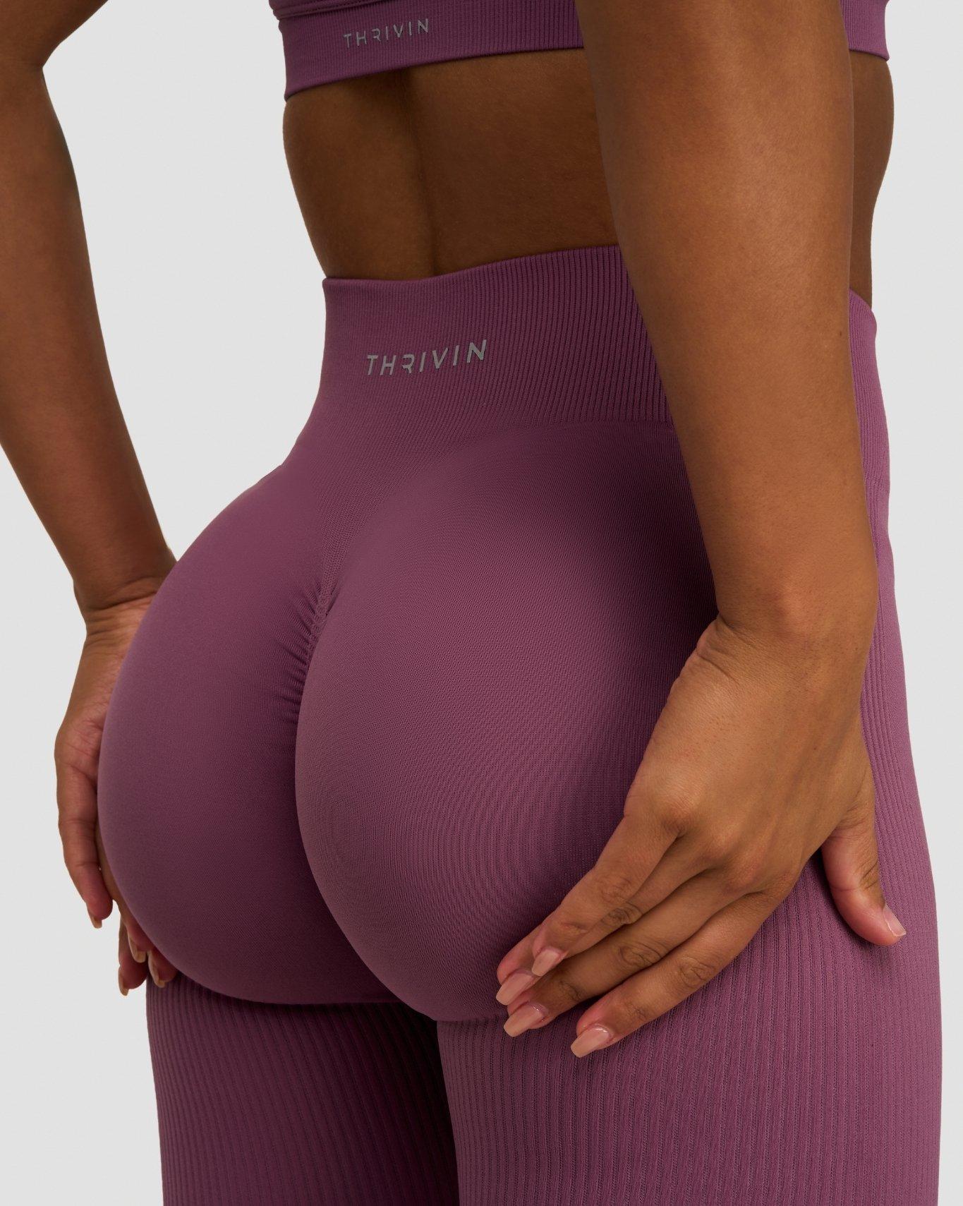 Elevate⢠Sculpting Mid Waist Scrunch Leggings | Orchid Mauve - Image 2