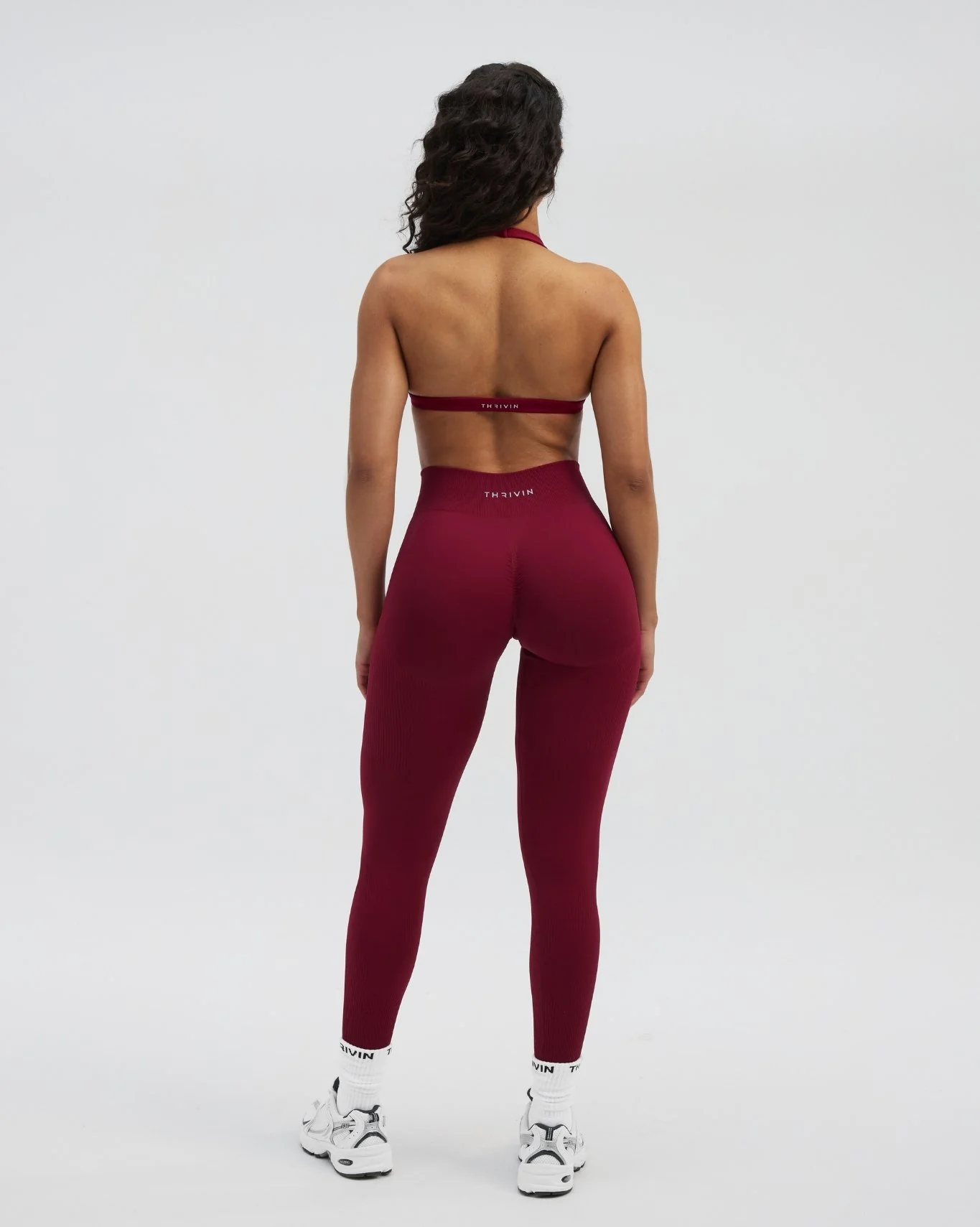 Elevate⢠Sculpting Mid Waist Scrunch Leggings | Raspberry - Image 7