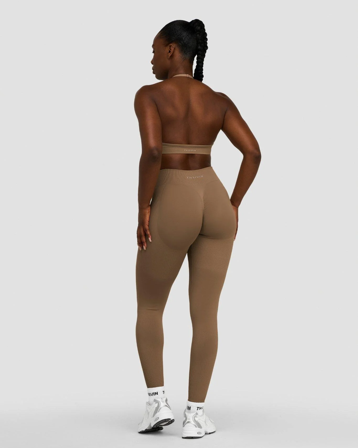 Elevate™ Sculpting Mid Waist Scrunch Leggings | Toffee - Image 3