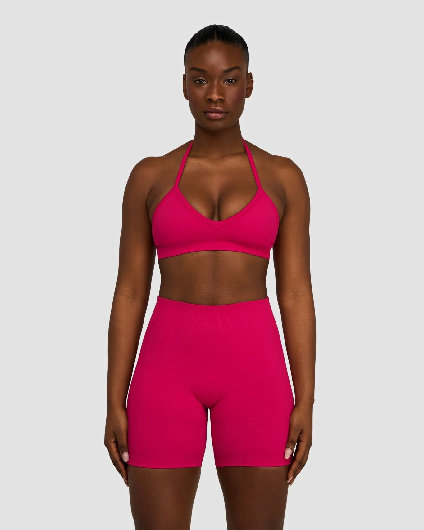 Elevate™ Sculpting Mid Waist Scrunch Shorts | Strawberry - Image 4