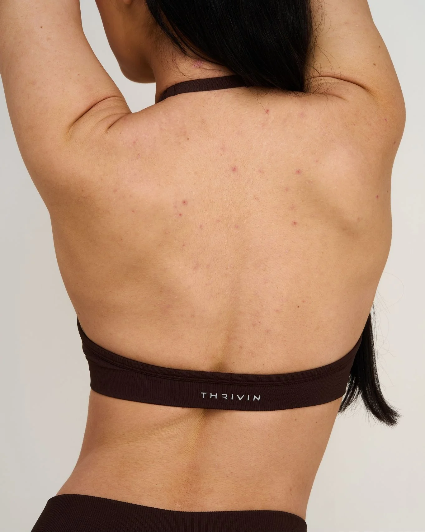 Elevate™ Sculpting Seamless Adjustable Halter Bra | Coffee - Image 2