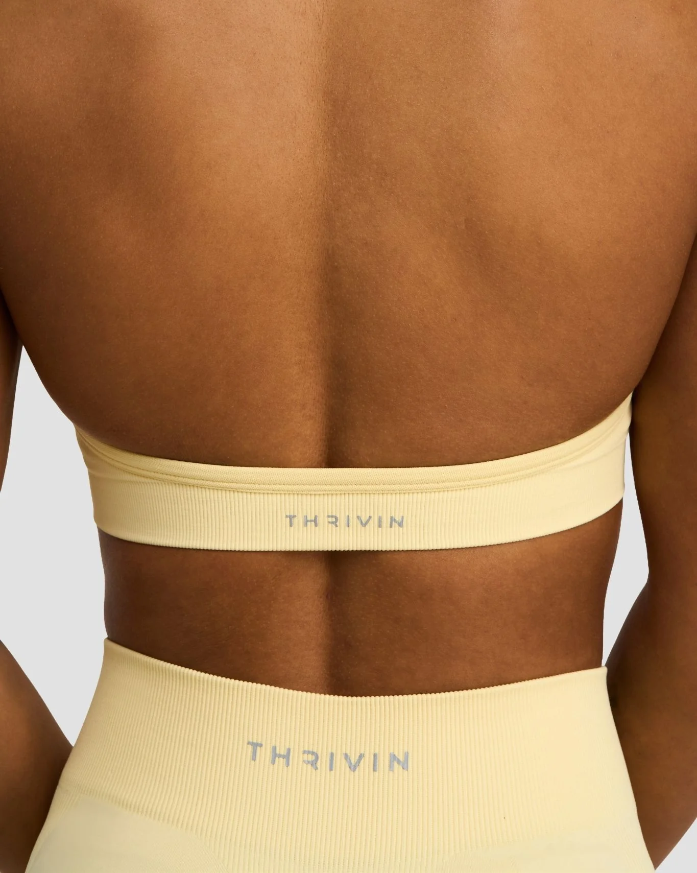 Elevate⢠Sculpting Seamless Adjustable Halter Bra | Golden Butter - Image 4