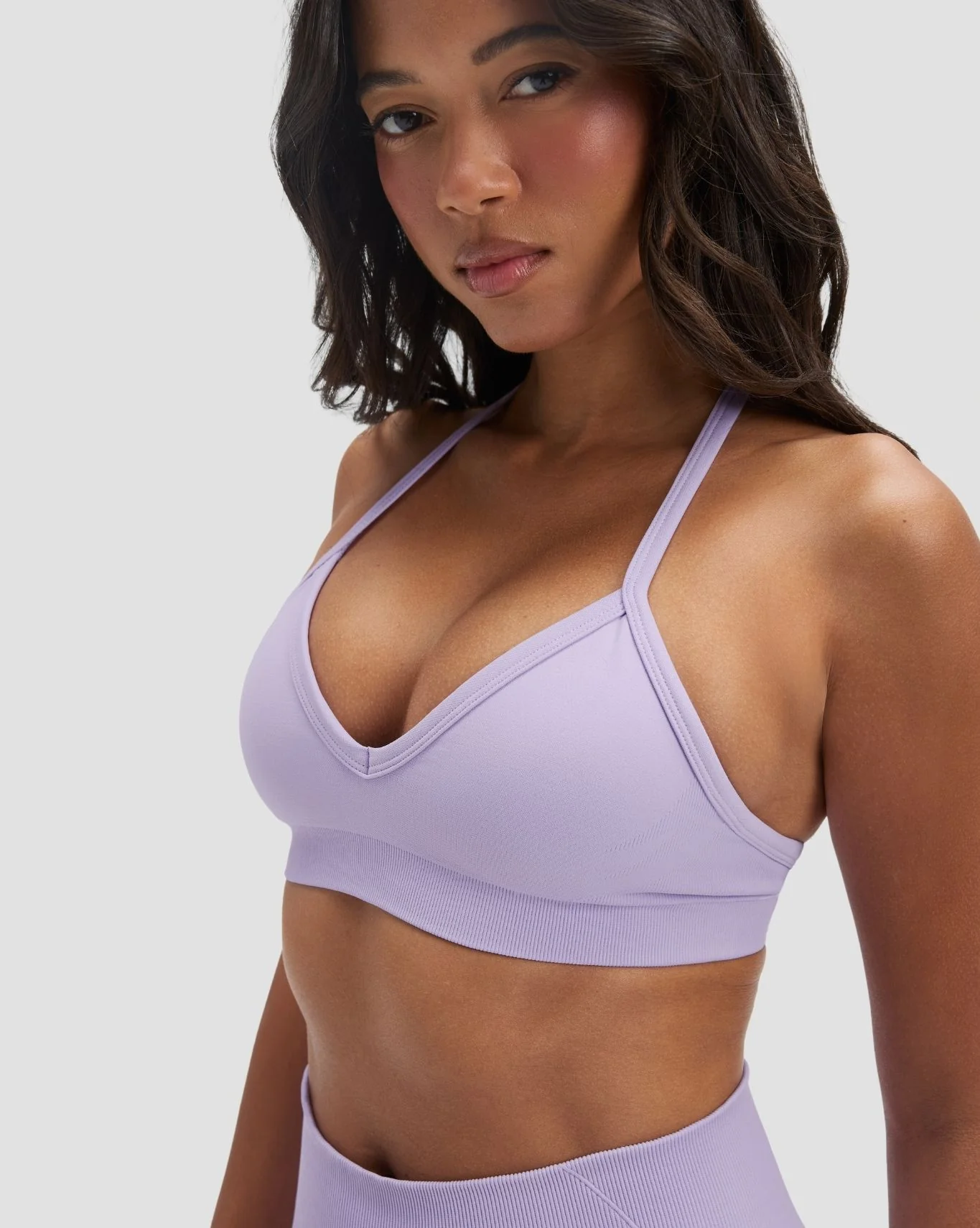 Elevate™ Sculpting Seamless Adjustable Halter Bra | Lilac - Image 3