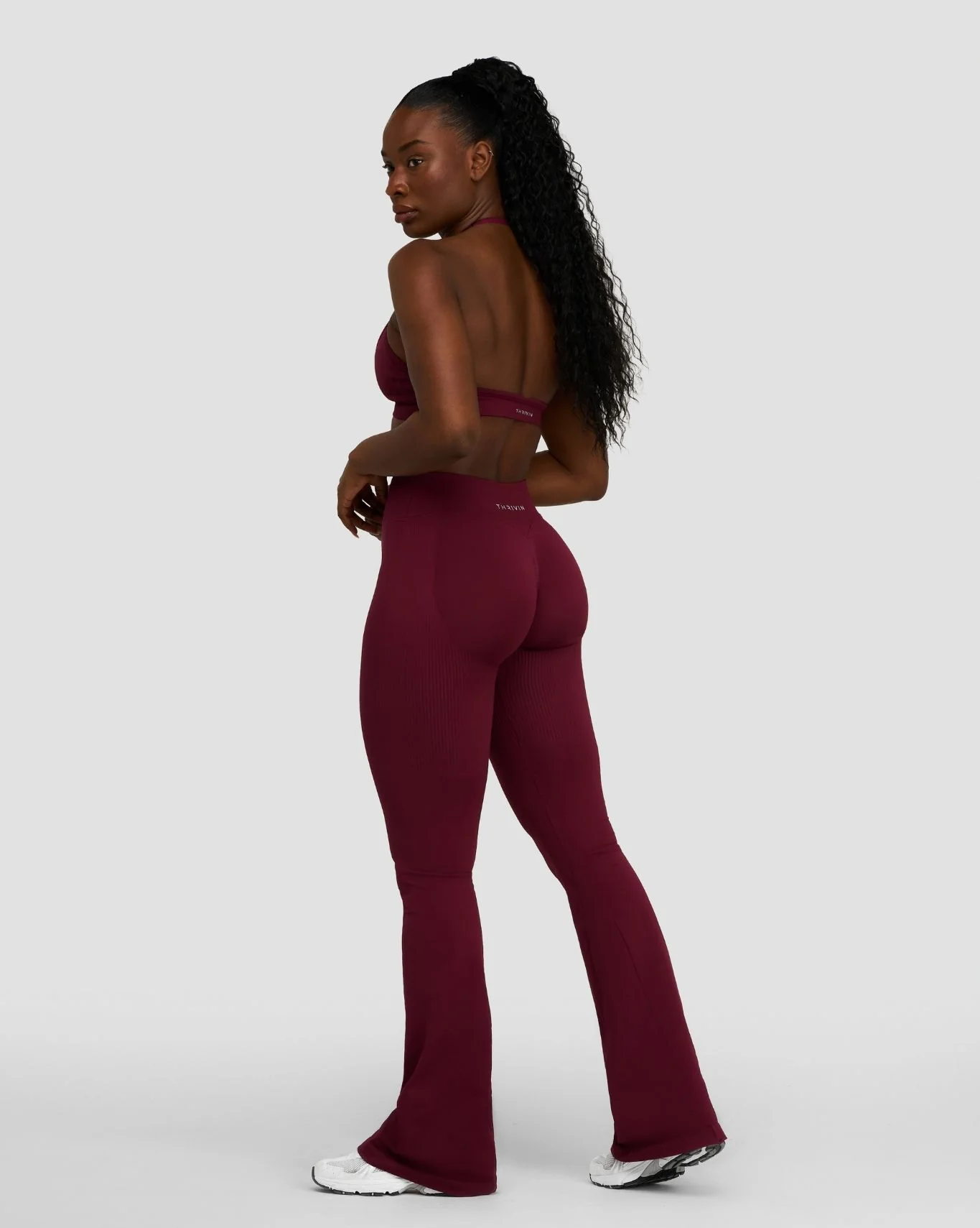 Elevate⢠Sculpting Seamless Adjustable Halter Bra | Merlot - Image 5