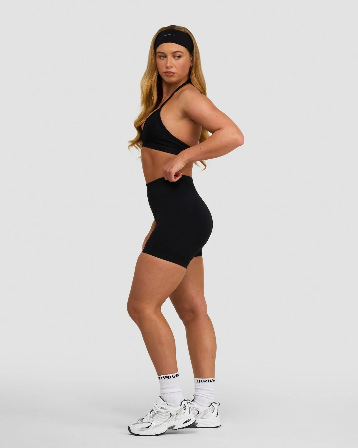 Elevate™ Sculpting Seamless Adjustable Halter Bra | Night Black - Image 4
