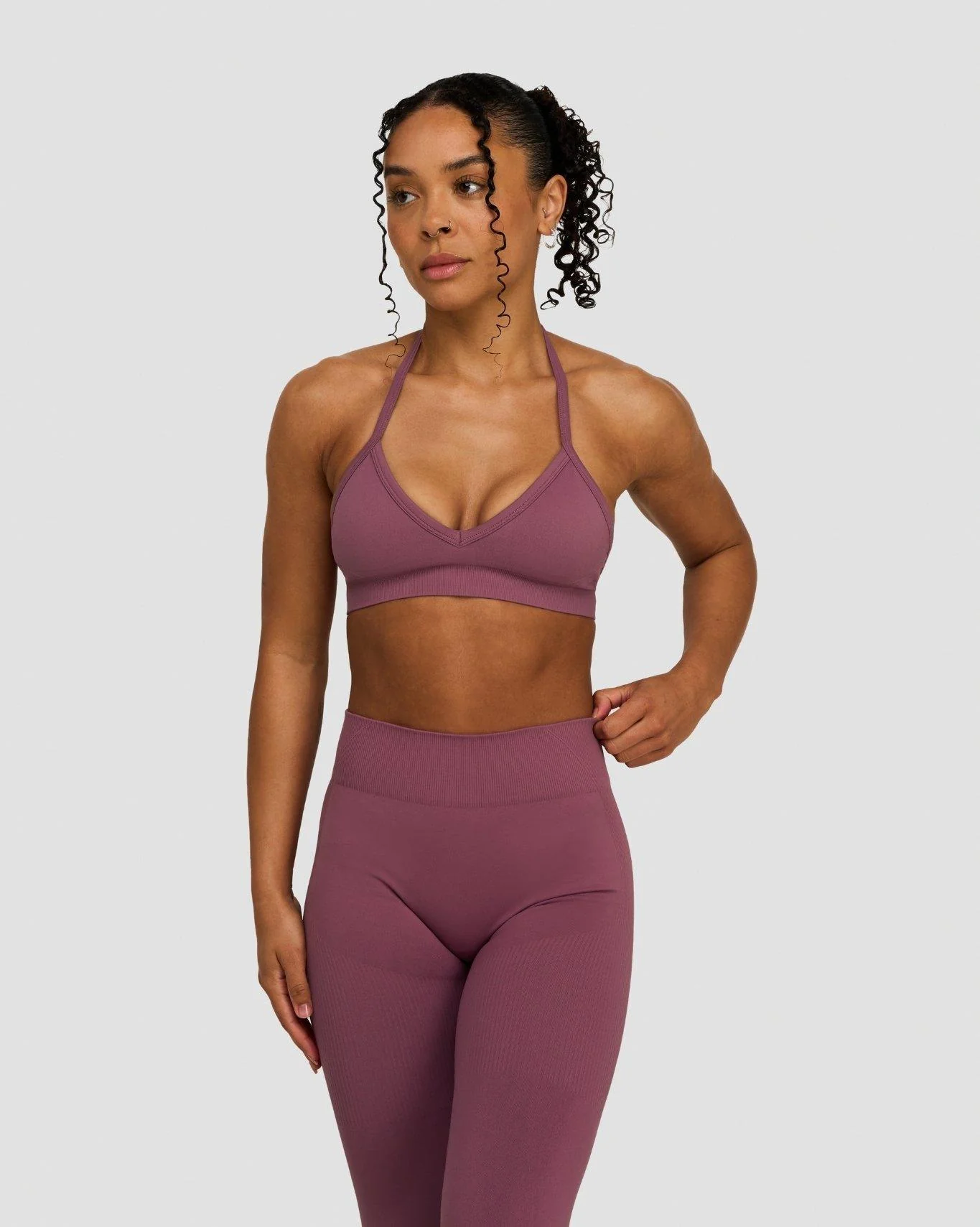 Elevate⢠Sculpting Seamless Adjustable Halter Bra | Orchid Mauve
