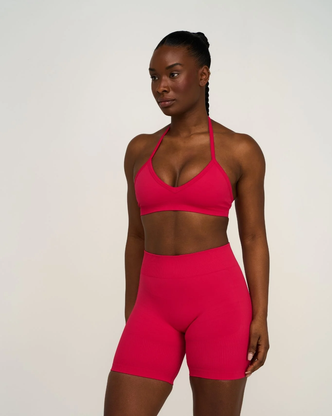 Elevate™ Sculpting Seamless Adjustable Halter Bra | Strawberry - Image 3