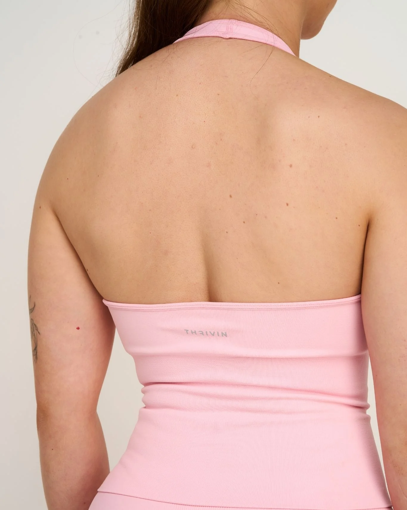 Elevate⢠Sculpting Seamless Halterneck Top | Cotton Pink - Image 6