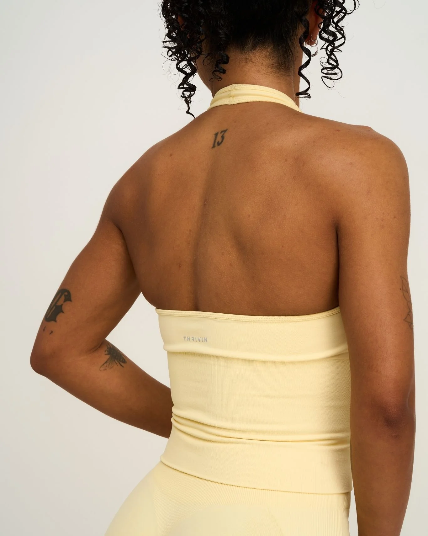 Elevate™ Sculpting Seamless Halterneck Top | Golden Butter - Image 6