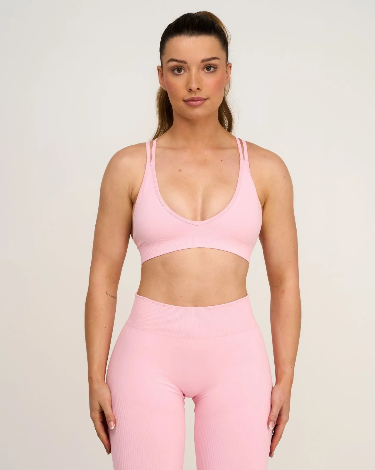 Elevate⢠Sculpting Seamless High Apex Bra | Cotton Pink - Image 3