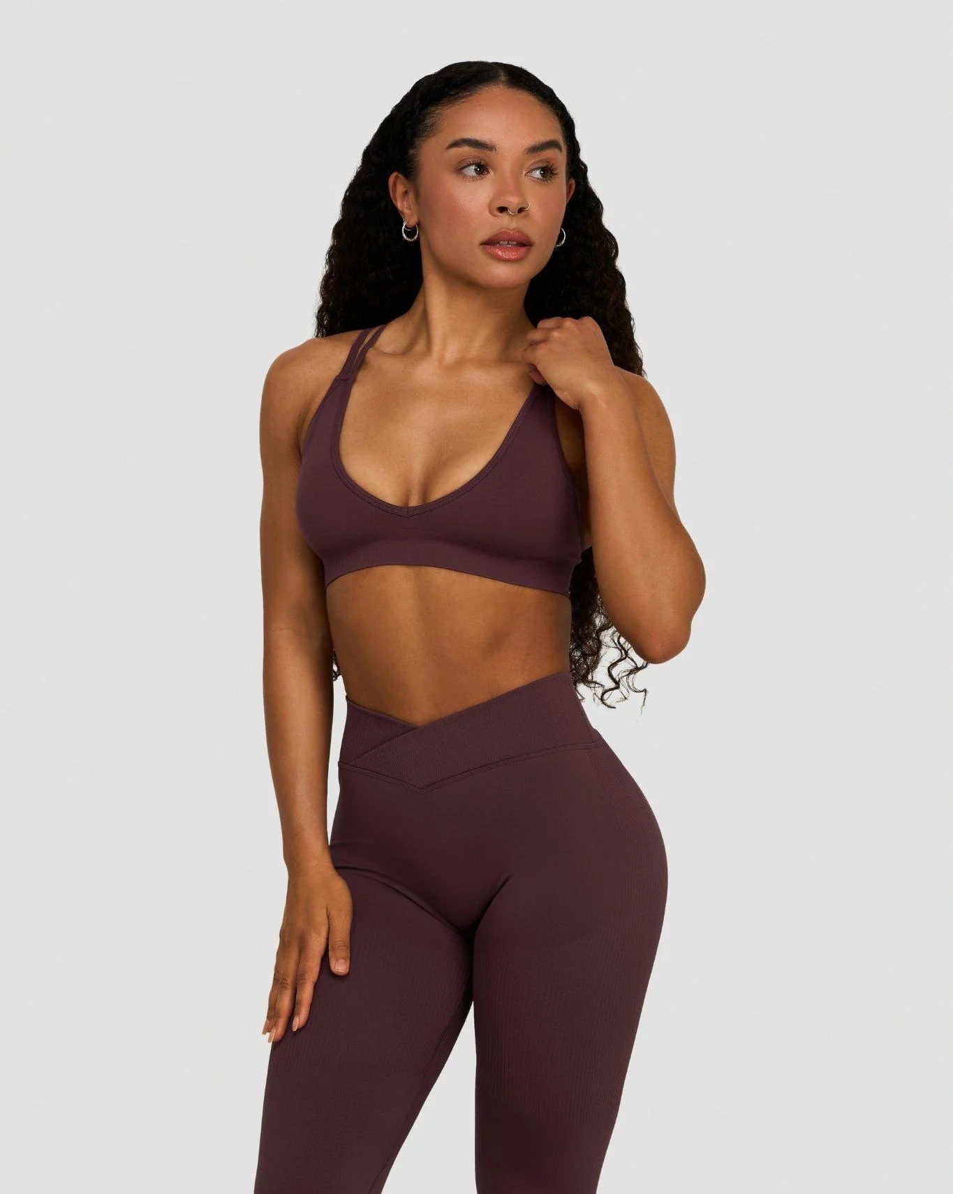 Elevate⢠Sculpting Seamless High Apex Bra | Dark Mauve