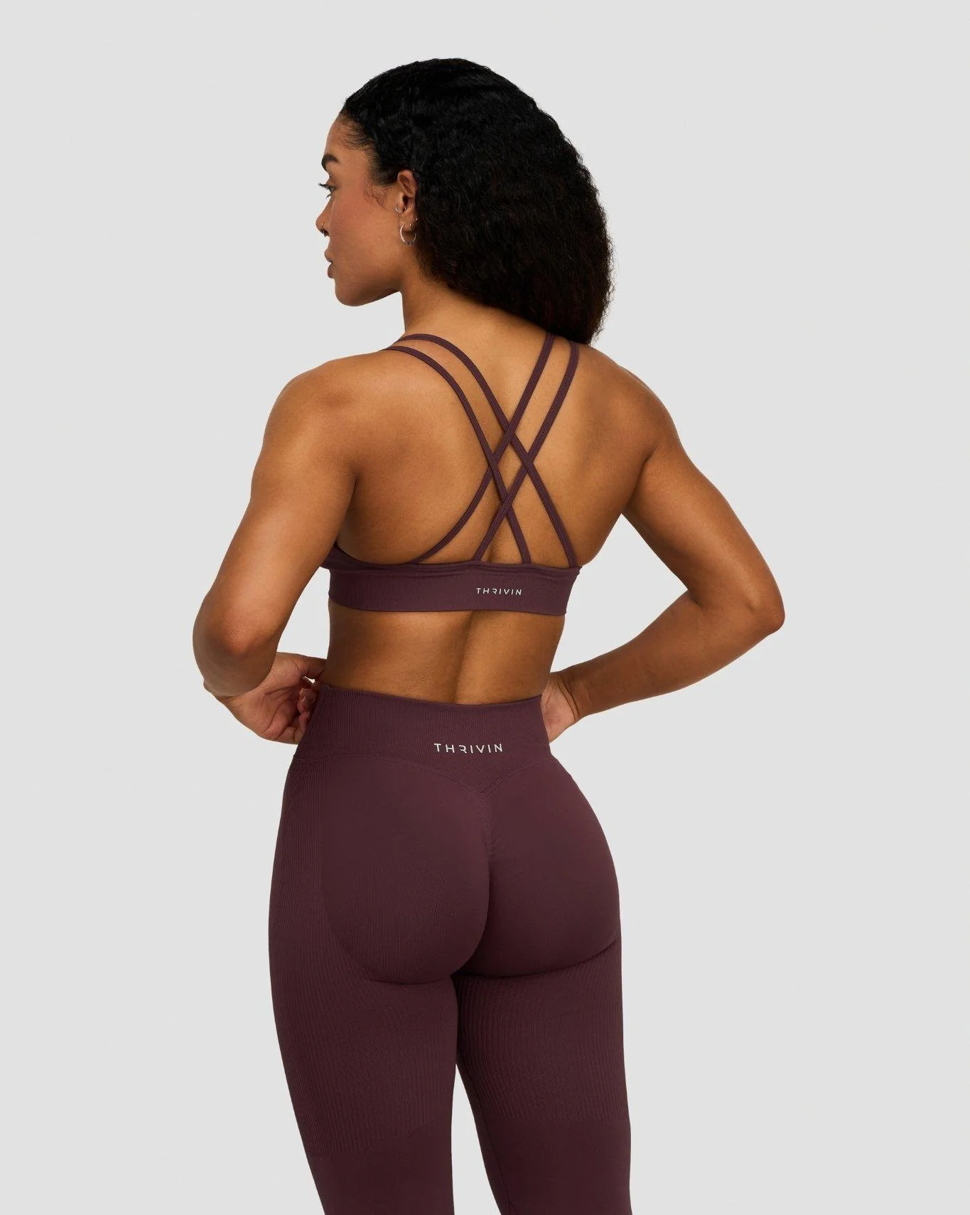 Elevate⢠Sculpting Seamless High Apex Bra | Dark Mauve - Image 2