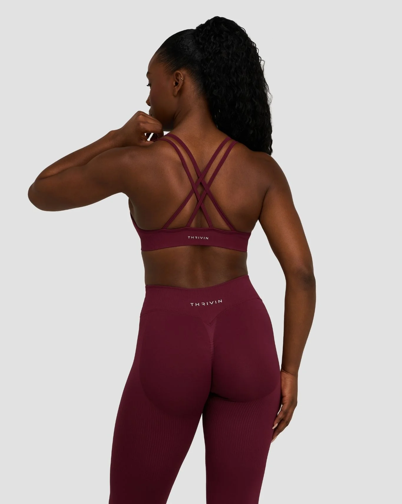 Elevate⢠Sculpting Seamless High Apex Bra | Merlot - Image 2