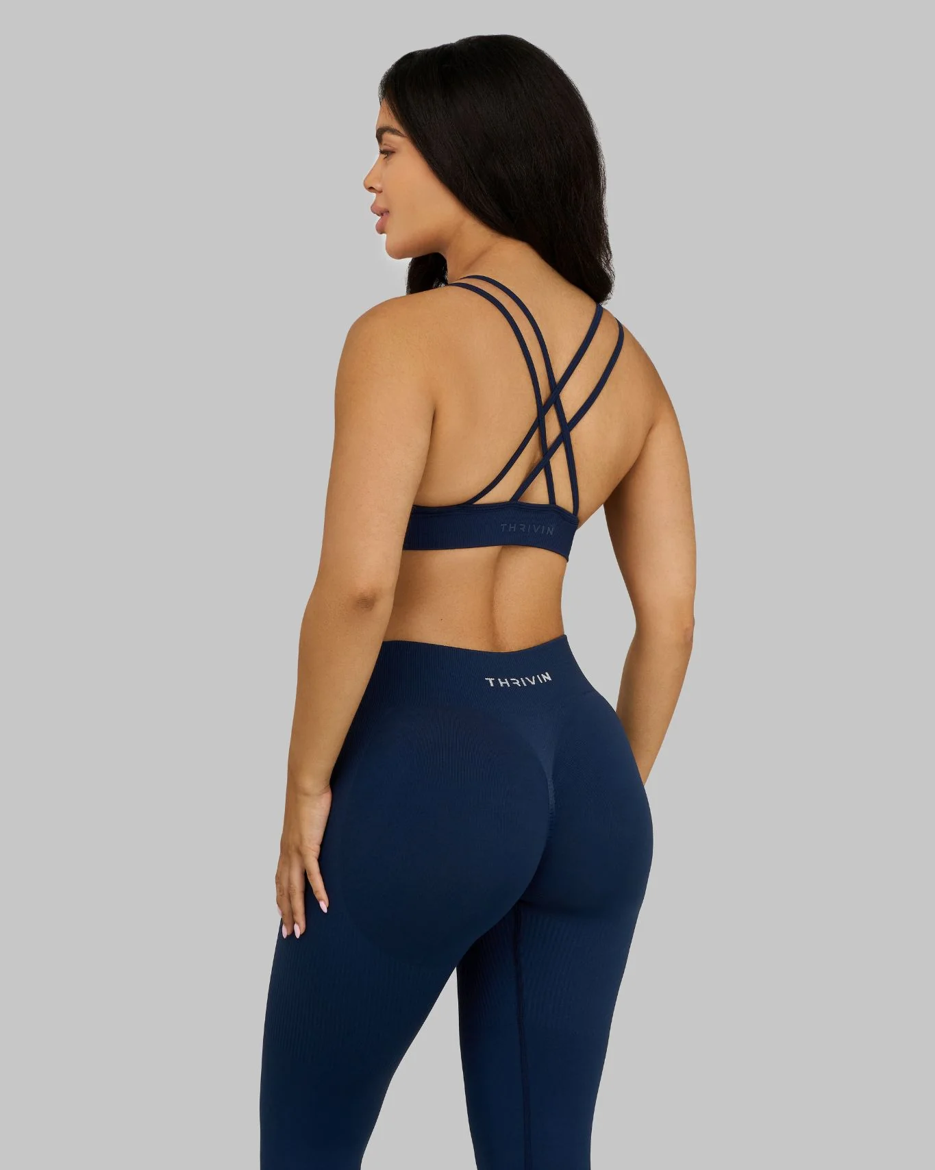 Elevate™ Sculpting Seamless High Apex Bra | Midnight Navy - Image 6