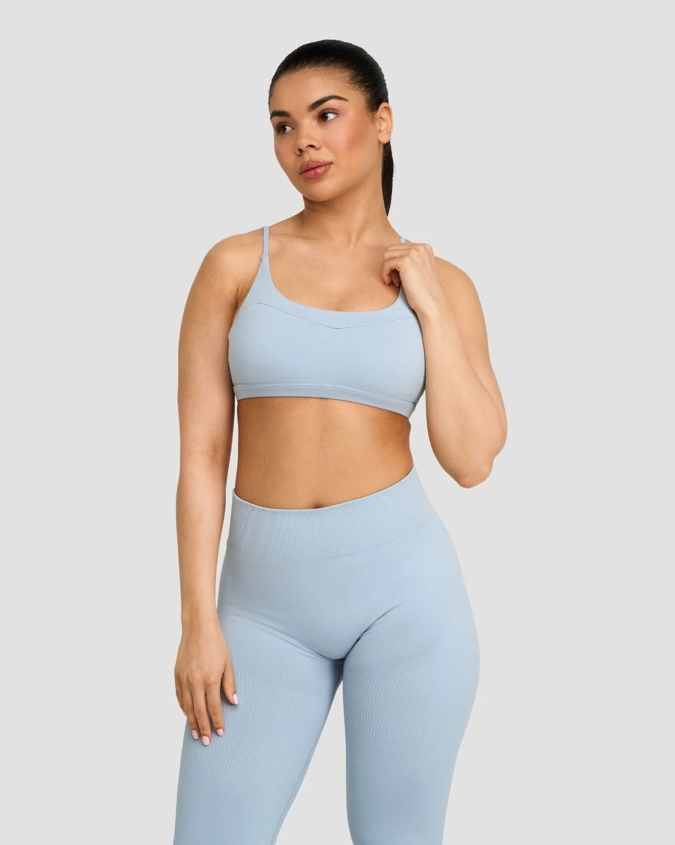 Elevate⢠Sculpting Seamless Scoop Neck Bra | Blue Haze