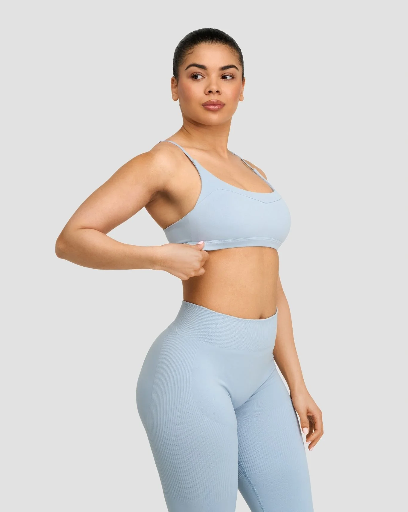 Elevate⢠Sculpting Seamless Scoop Neck Bra | Blue Haze - Image 5