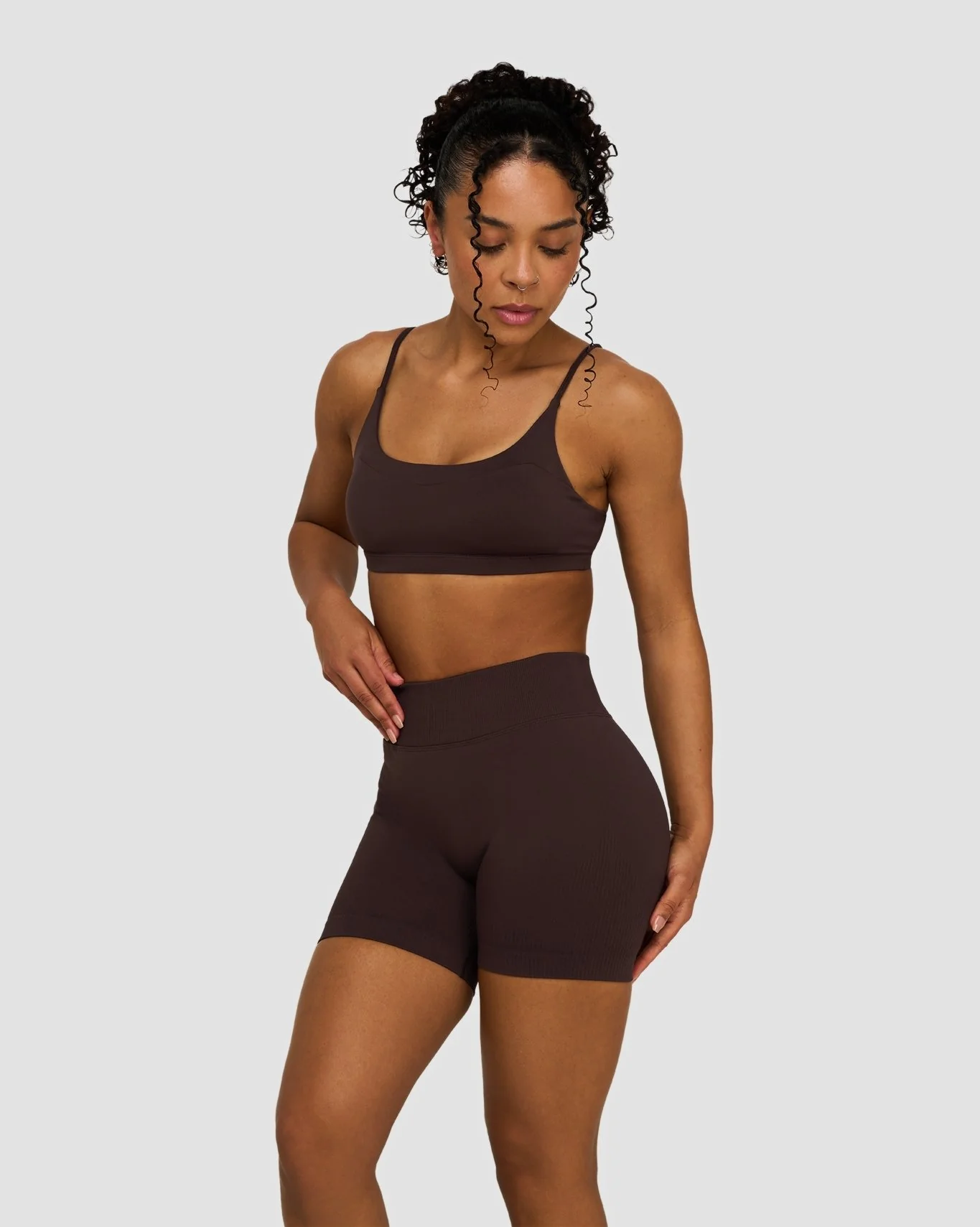 Elevate™ Sculpting Seamless Scoop Neck Bra | Coffee - Image 3