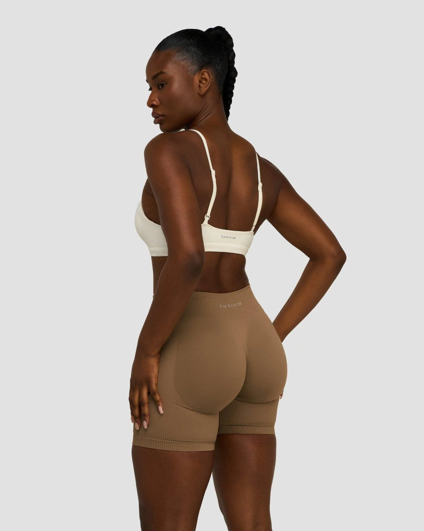 Elevate™ Sculpting Seamless Scoop Neck Bra | Cream - Image 3
