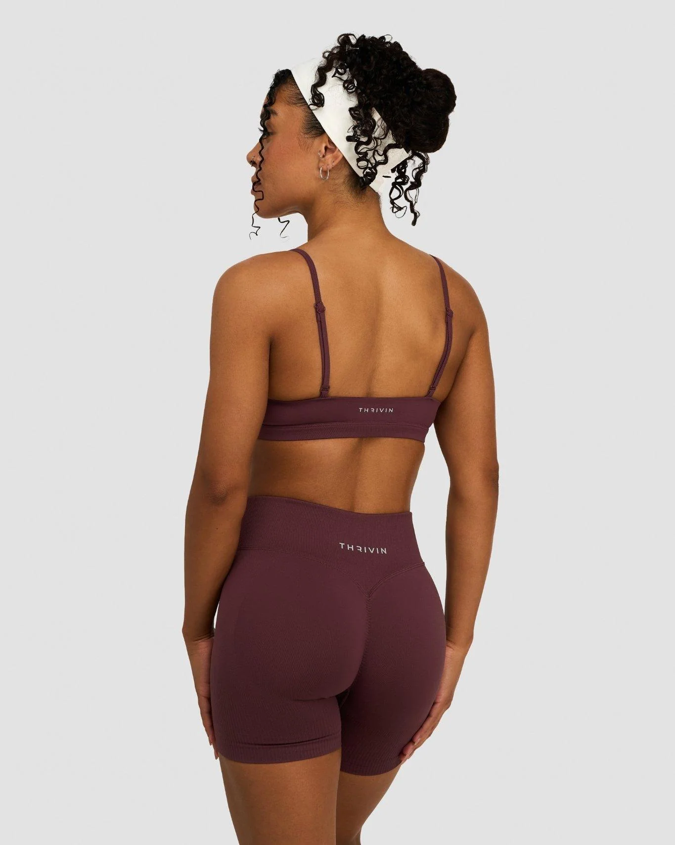 Elevate⢠Sculpting Seamless Scoop Neck Bra | Dark Mauve - Image 2
