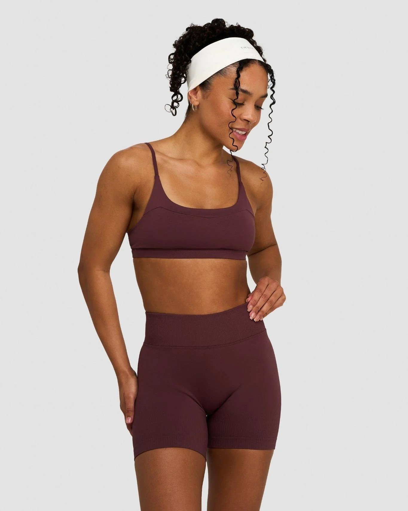 Elevate⢠Sculpting Seamless Scoop Neck Bra | Dark Mauve - Image 5