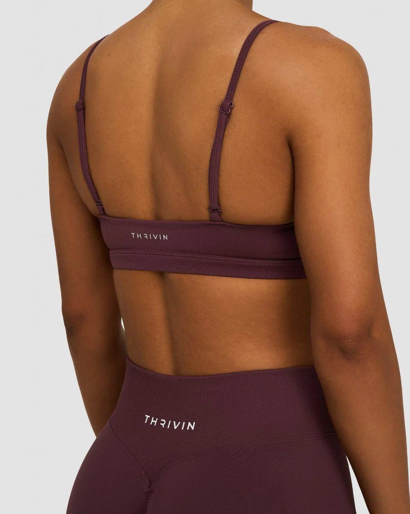 Elevate⢠Sculpting Seamless Scoop Neck Bra | Dark Mauve - Image 6