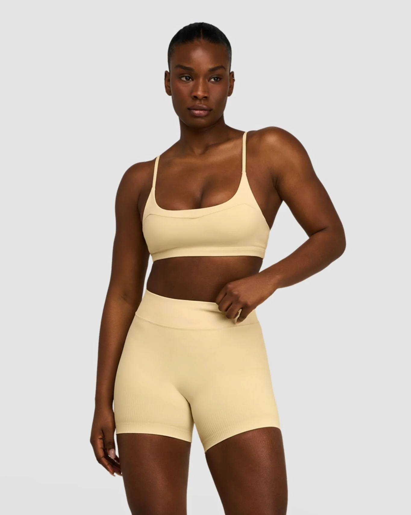 Elevate™ Sculpting Seamless Scoop Neck Bra | Golden Butter - Image 5