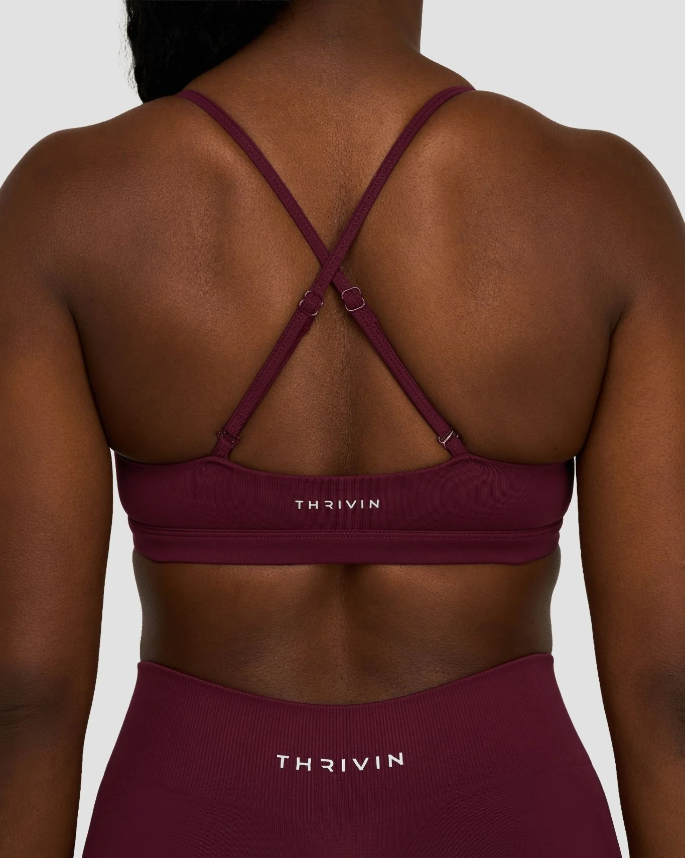 Elevate™ Sculpting Seamless Scoop Neck Bra | Merlot - Image 5