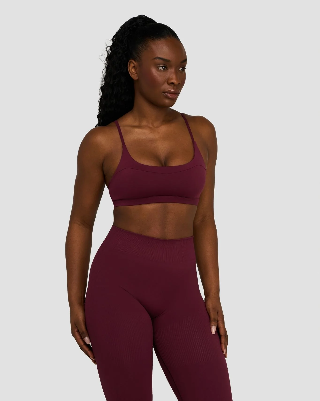 Elevate™ Sculpting Seamless Scoop Neck Bra | Merlot - Image 6