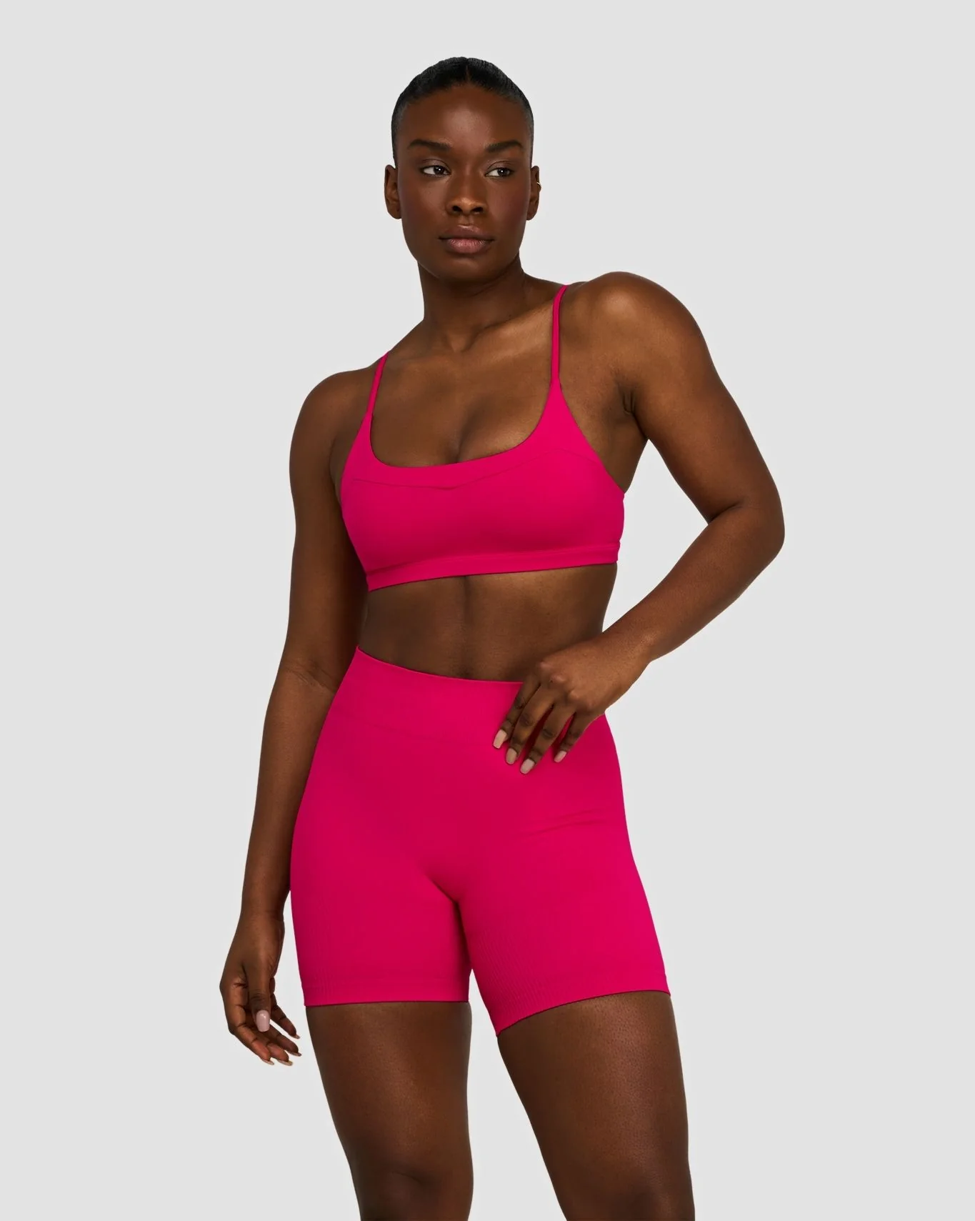 Elevate™ Sculpting Seamless Scoop Neck Bra | Strawberry - Image 5